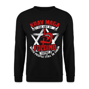 Krav Maga - Sweat-shirt Unisexe - noir - Devant - Alina (178cm) & Michal (187cm)