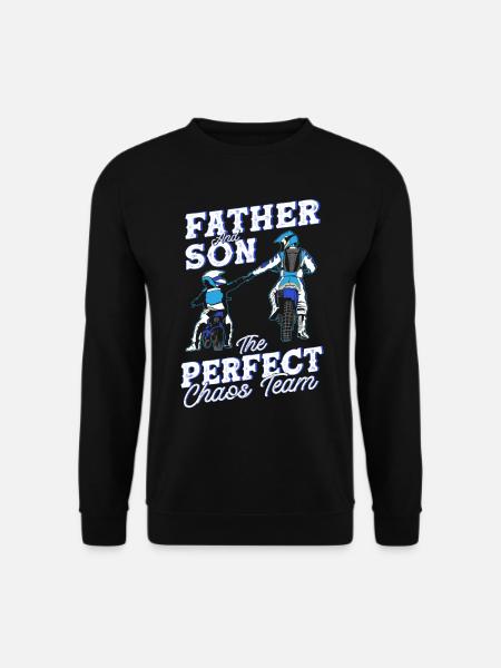 Motorrad Dirt Bike Motocross Geschenk - Unisex Pullover - Schwarz