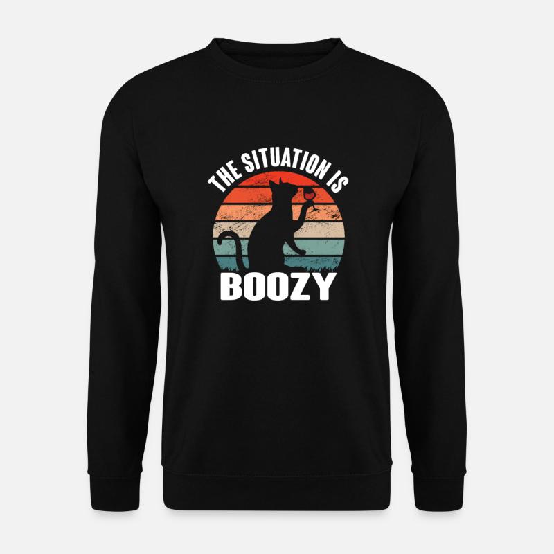 The location is drunkenness motive - Unisex Sweatshirt - black