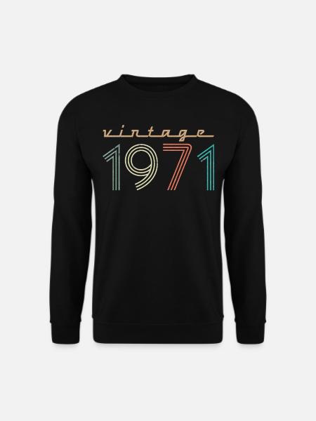50e anniversaire 50e cadeau vintage 1971 - Sweat-shirt Unisexe - noir