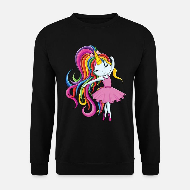 Ballerina Einhorn - Unisex Pullover - Schwarz