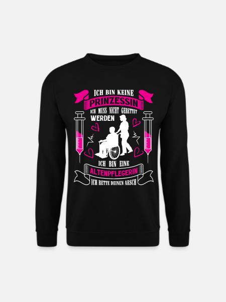 Altenpflegerin Altenpfleger Pfleger Pflegehelfer - Unisex Pullover - Schwarz