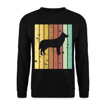 Malinois - Unisex Pullover - Schwarz - Vorne - Alina (178cm) & Michal (187cm)
