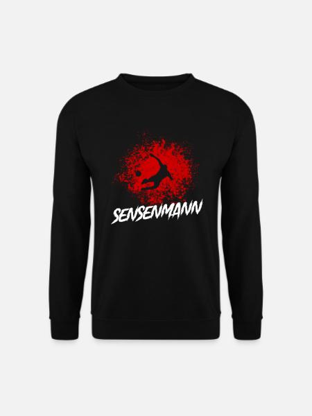 Verteidiger Grätsche Sensenmann Abwehrspieler - Unisex Pullover - Schwarz