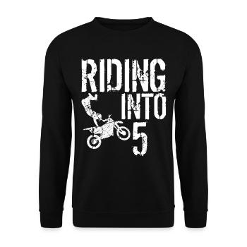Je suis 5 Motocross - Sweat-shirt Unisexe - noir - Devant - Alina (178cm) & Michal (187cm)