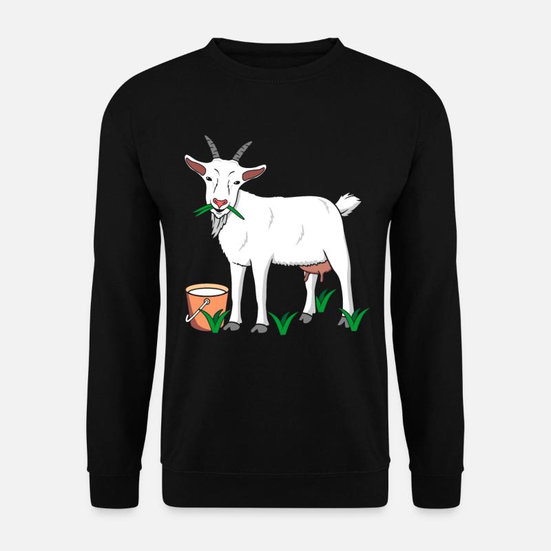 Ziege Ziegenmilch - Unisex Pullover - Schwarz