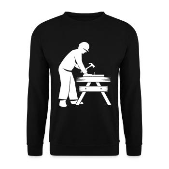 Schreiner - Unisex Pullover - Schwarz - Vorne - Alina (178cm) & Michal (187cm)
