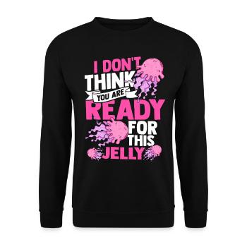 La méduse - Sweat-shirt Unisexe - noir - Devant - Alina (178cm) & Michal (187cm)