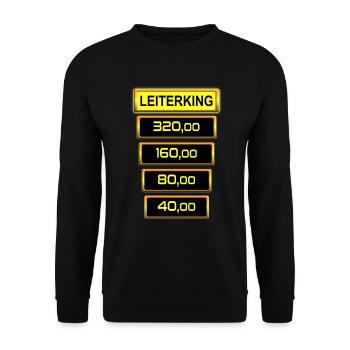 Spielothek Spielautomat Leiterking Leiter drücken - Unisex Pullover - Schwarz - Vorne - Alina (178cm) & Michal (187cm)