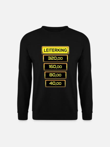 Spielothek Spielautomat Leiterking Leiter drücken - Unisex Pullover - Schwarz