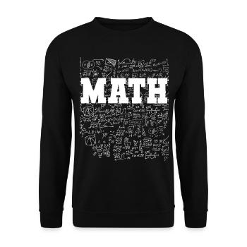 Mathe lustige Sprüche - Unisex Pullover - Schwarz - Vorne - Alina (178cm) & Michal (187cm)