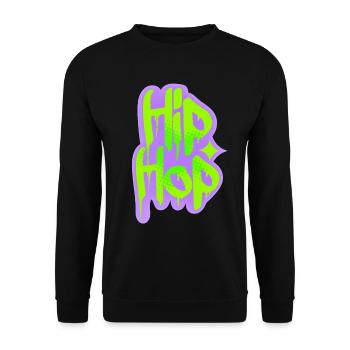 Hip Hop Graffiti - Unisex Sweatshirt - black - Front - Alina (178cm) & Michal (187cm)