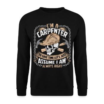 Zimmermann - Unisex Pullover - Schwarz - Vorne - Alina (178cm) & Michal (187cm)