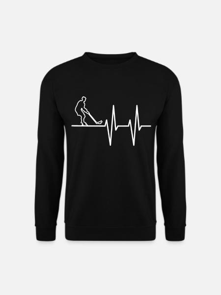 Icehockey Heartbeat Hobby - Unisex Sweatshirt - black