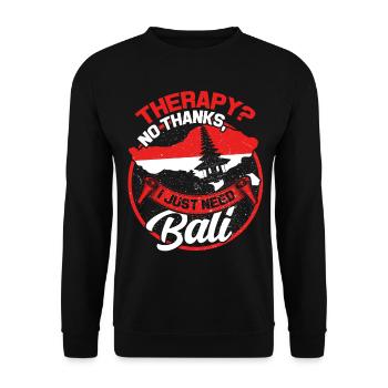 Bali - Unisex Sweatshirt - black - Front - Alina (178cm) & Michal (187cm)