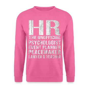 HR Manager Personalabteilung Recruiter - Unisex Pullover - Pink - Vorne