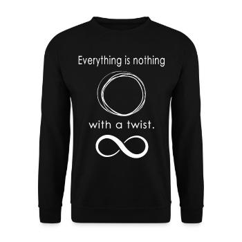 Math math professeur école enseignement professeur de mathématiques - Sweat-shirt Unisexe - noir - Devant - Alina (178cm) & Michal (187cm)