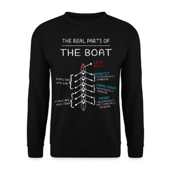 Rowing Rowing Rowing Rowing Boat Water Sports Rowing - Unisex Sweatshirt - black - Front - Alina (178cm) & Michal (187cm)