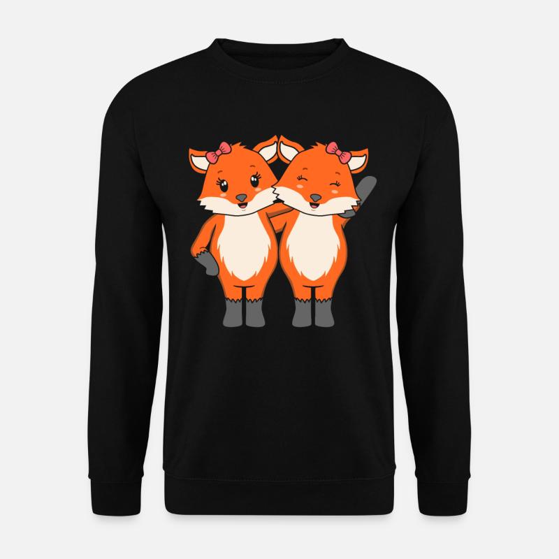 Füchse - Unisex Pullover - Schwarz