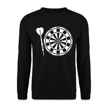 Dart playerDarter Darts Darts - Unisex Sweatshirt - black - Front - Alina (178cm) & Michal (187cm)