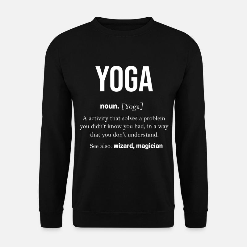 Yoga - Unisex Pullover - Schwarz