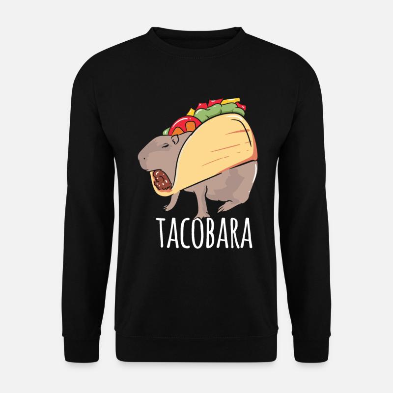 Capybara Tacobara Nagetier Wasserschwein Wildtier - Unisex Pullover - Schwarz
