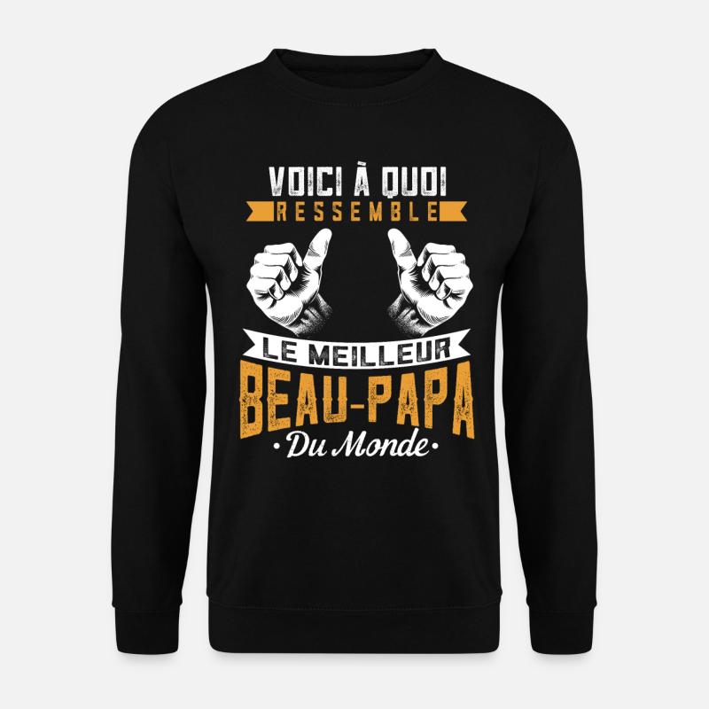 Stiefvater schenkt Stiefvater - Unisex Pullover - Schwarz