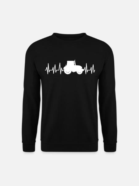 Traktor Landwirtschaft Bauer Trekker Acker - Unisex Pullover - Schwarz