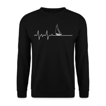 Voilier - Sweat-shirt Unisexe - noir - Devant - Alina (178cm) & Michal (187cm)
