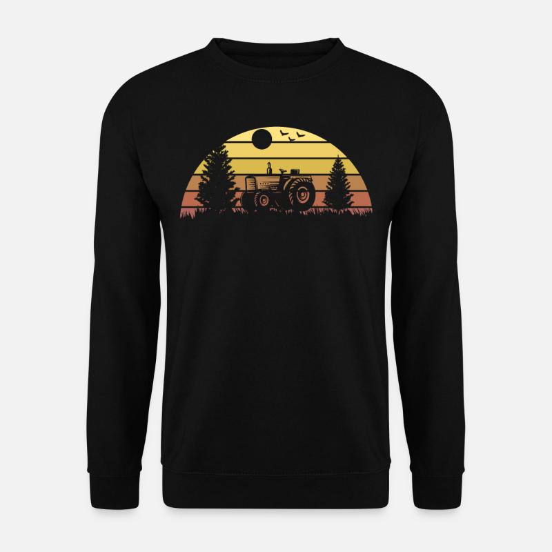Traktor Traktorfahrer Trecker Simulation - Unisex Pullover - Schwarz