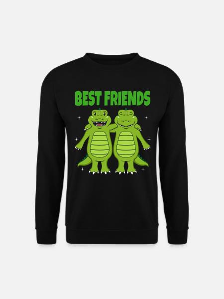 Best Friends Freundschaft Jungen Beste Freunde - Unisex Pullover - Schwarz