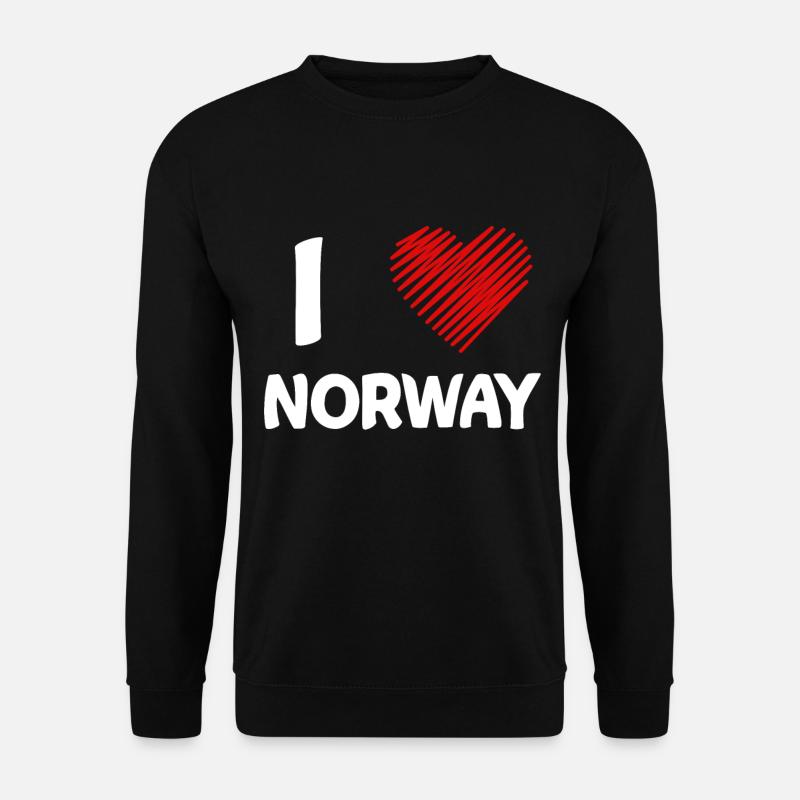 Norwegen - Unisex Pullover - Schwarz