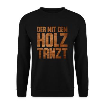 Schreiner Tischler Ausbildung Abschluss Geschenk - Unisex Pullover - Schwarz - Vorne - Alina (178cm) & Michal (187cm)