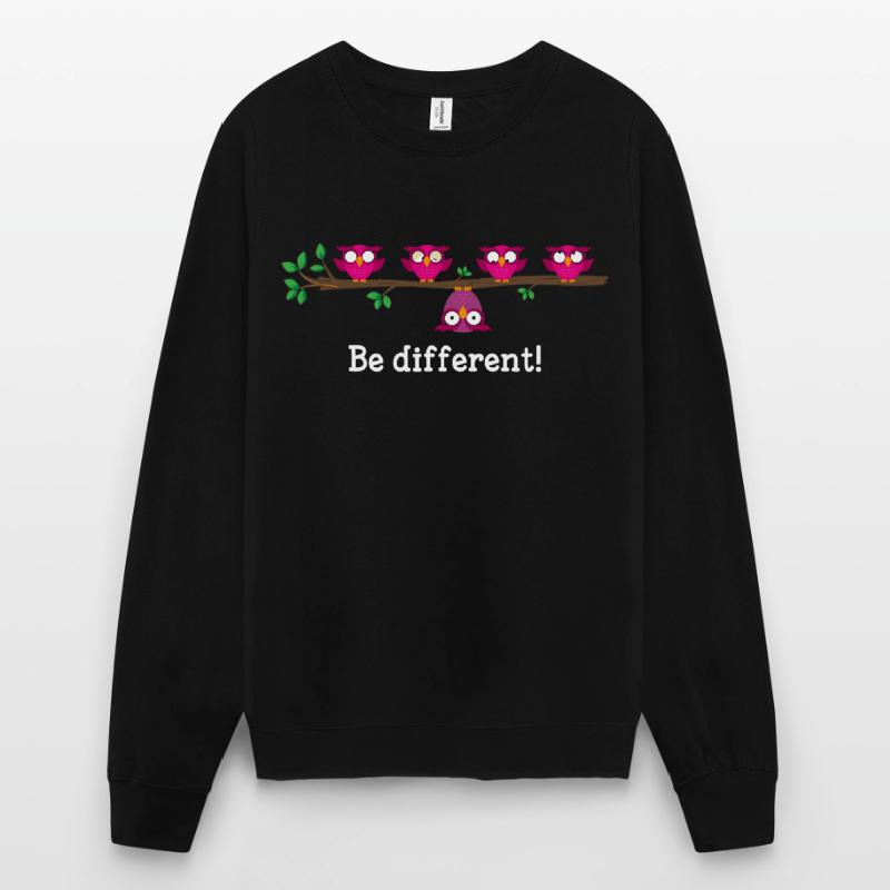BE DIFFERENT Geschenkidee Anders Sprüche Geschenk Unisex Pullover