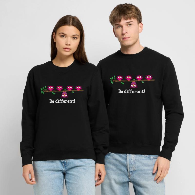 BE DIFFERENT Geschenkidee Anders Sprüche Geschenk Unisex Pullover