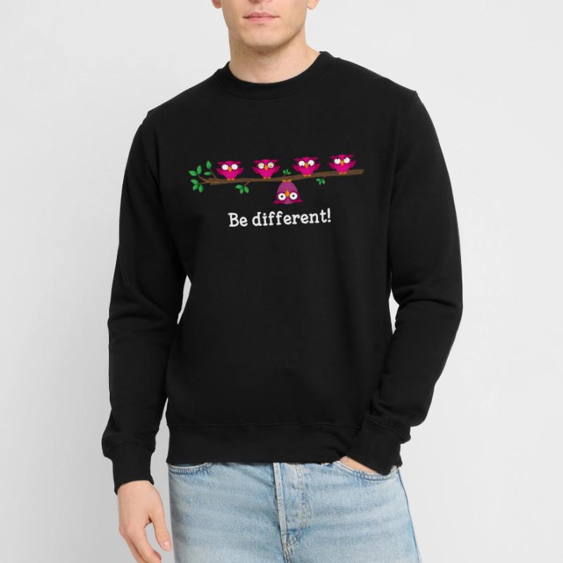 BE DIFFERENT Geschenkidee Anders Sprüche Geschenk Unisex Pullover