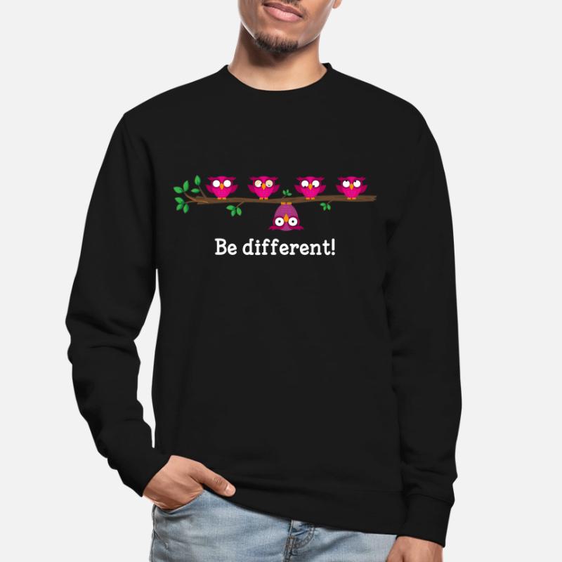 BE DIFFERENT Geschenkidee Anders Sprüche Geschenk Unisex Pullover