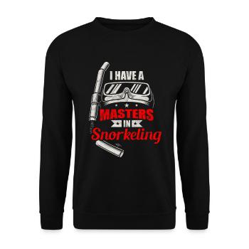 Masque de plongée avec tuba - Sweat-shirt Unisexe - noir - Devant - Alina (178cm) & Michal (187cm)