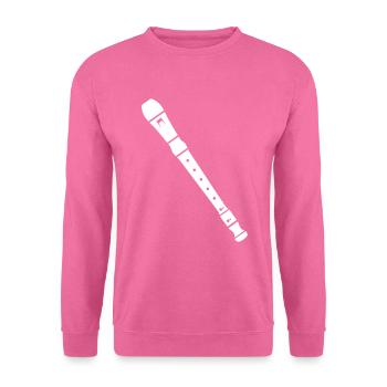 Flöte - Unisex Pullover - Pink - Vorne