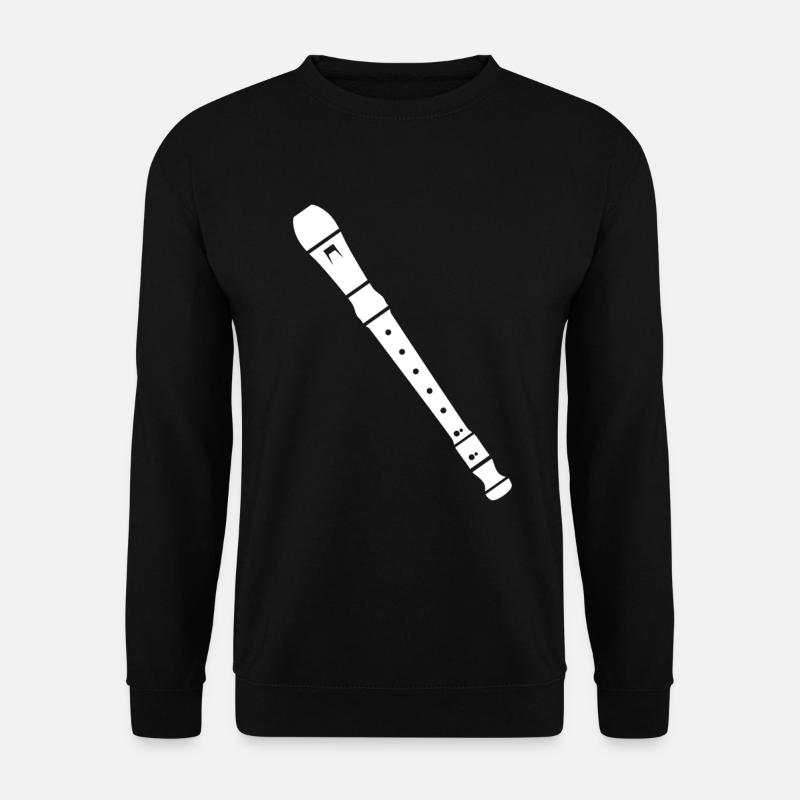 Flöte - Unisex Pullover - Schwarz