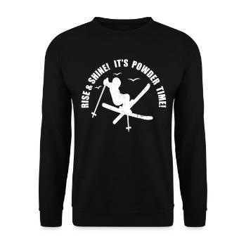 Ski acrobatique Ski acrobatique Sports d'hiver Ski - Sweat-shirt Unisexe - noir - Devant - Alina (178cm) & Michal (187cm)