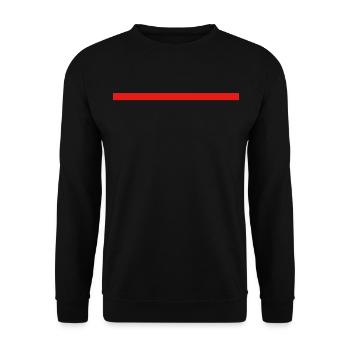 Red bar - stripe - Unisex Sweatshirt - black - Front - Alina (178cm) & Michal (187cm)