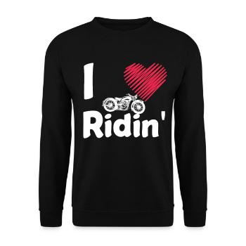 Moto - Sweat-shirt Unisexe - noir - Devant - Alina (178cm) & Michal (187cm)