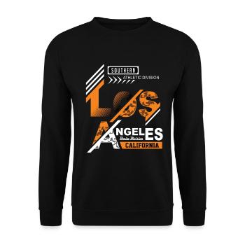 Los Angeles La - Sweat-shirt Unisexe - noir - Devant - Alina (178cm) & Michal (187cm)