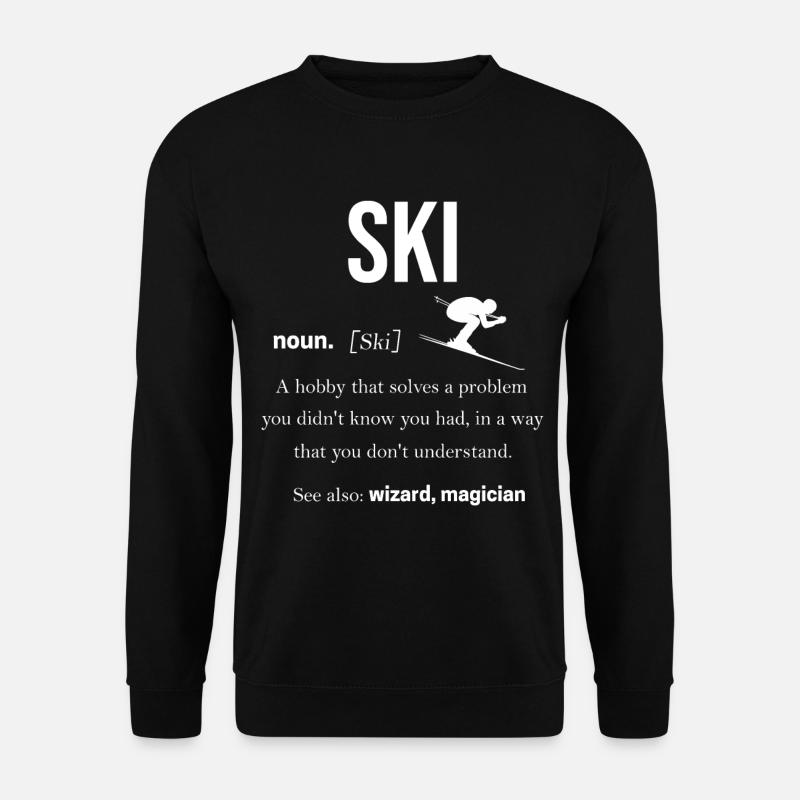 Ski - Unisex Pullover - Schwarz