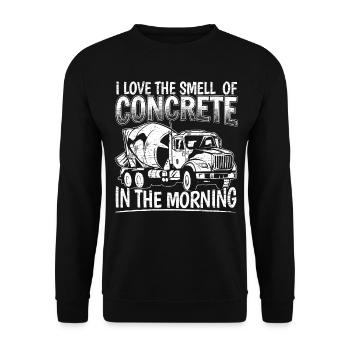Funny Concrete Finisher Gift Mixer Truck - Unisex Sweatshirt - black - Front - Alina (178cm) & Michal (187cm)