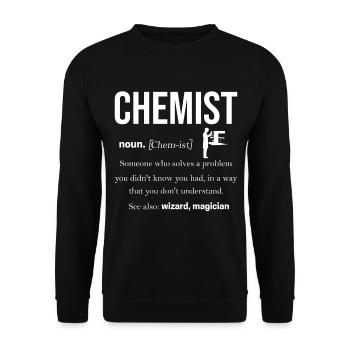 chemistry - Unisex Sweatshirt - black - Front - Alina (178cm) & Michal (187cm)