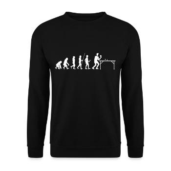 Ping-pong - Unisex Sweatshirt - black - Front - Alina (178cm) & Michal (187cm)