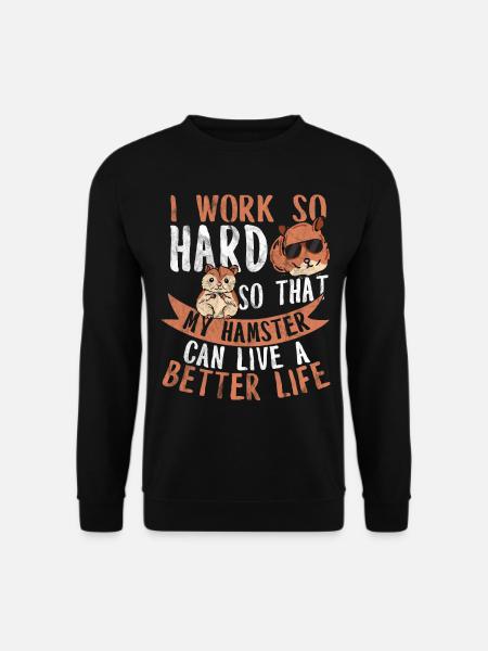 Hamster - Sweat-shirt Unisexe - noir