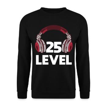 Gaming Video 25.Geburtstag Daddeln Zocken - Unisex Pullover - Schwarz - Vorne - Alina (178cm) & Michal (187cm)